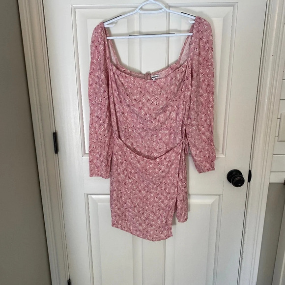 Reformation Rosalie Mini Dress Pink long sleeve 33782 - Picture 5 of 16